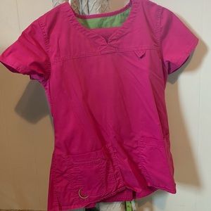 Med Couture Scrub Sets- Pink with green